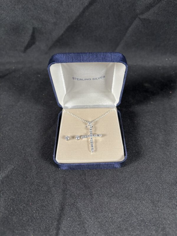 Item#1 (Sterling Silver Earrings and Necklace)