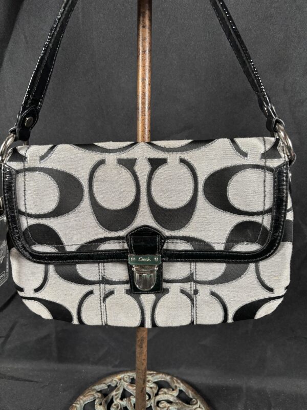Item#8 (Coach Purse - Gray) - Image 2