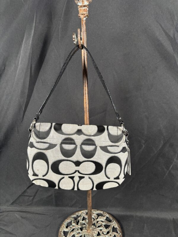Item#8 (Coach Purse - Gray) - Image 3