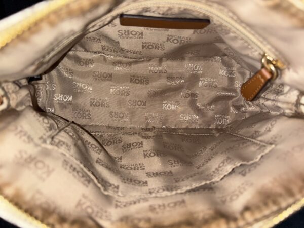 Item#12 (Michael Kors Purse - Cream) - Image 5