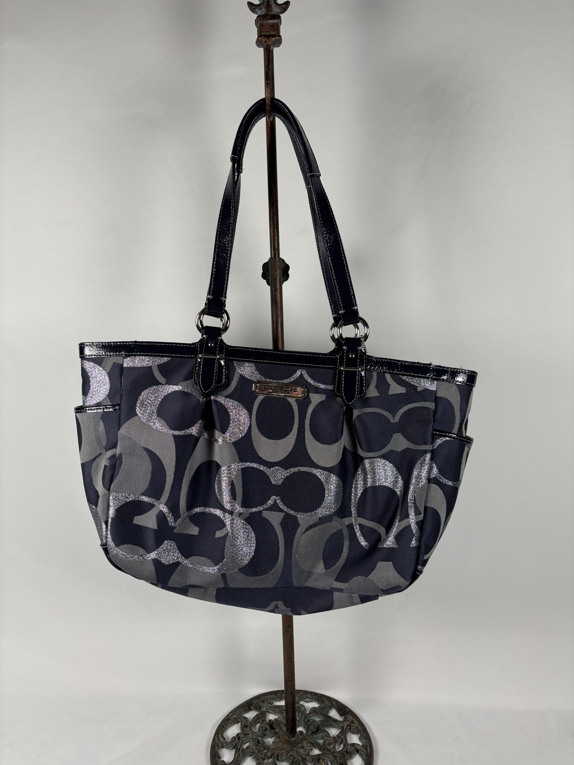 Coach Purse - Dark Blue (Item#9) - Image 2