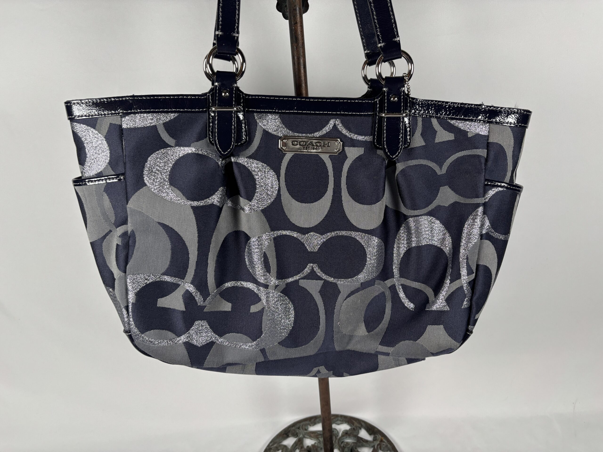 Coach Purse - Dark Blue (Item#9) - Image 3