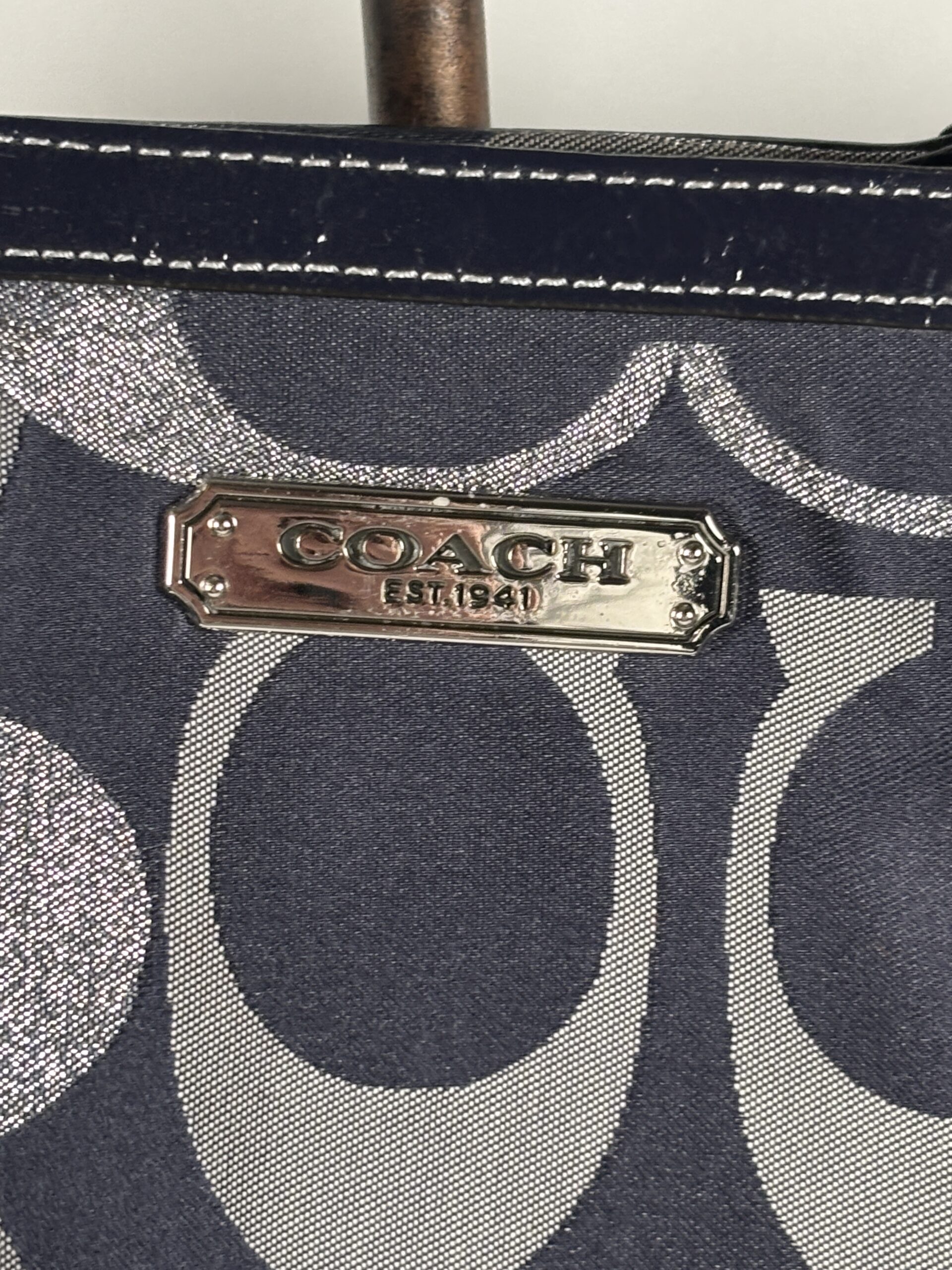 Coach Purse - Dark Blue (Item#9) - Image 4