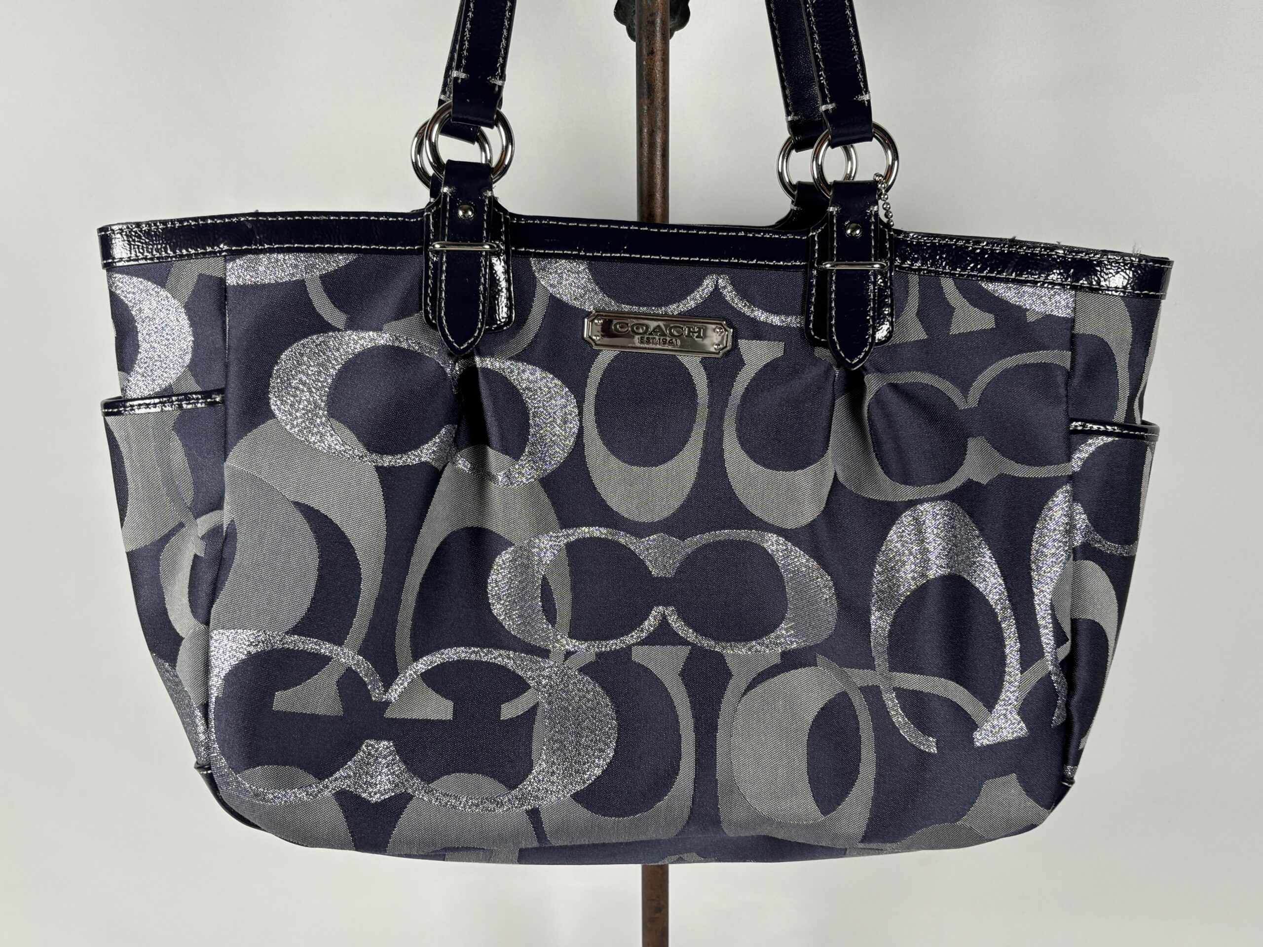 Coach Purse - Dark Blue (Item#9) - Image 10