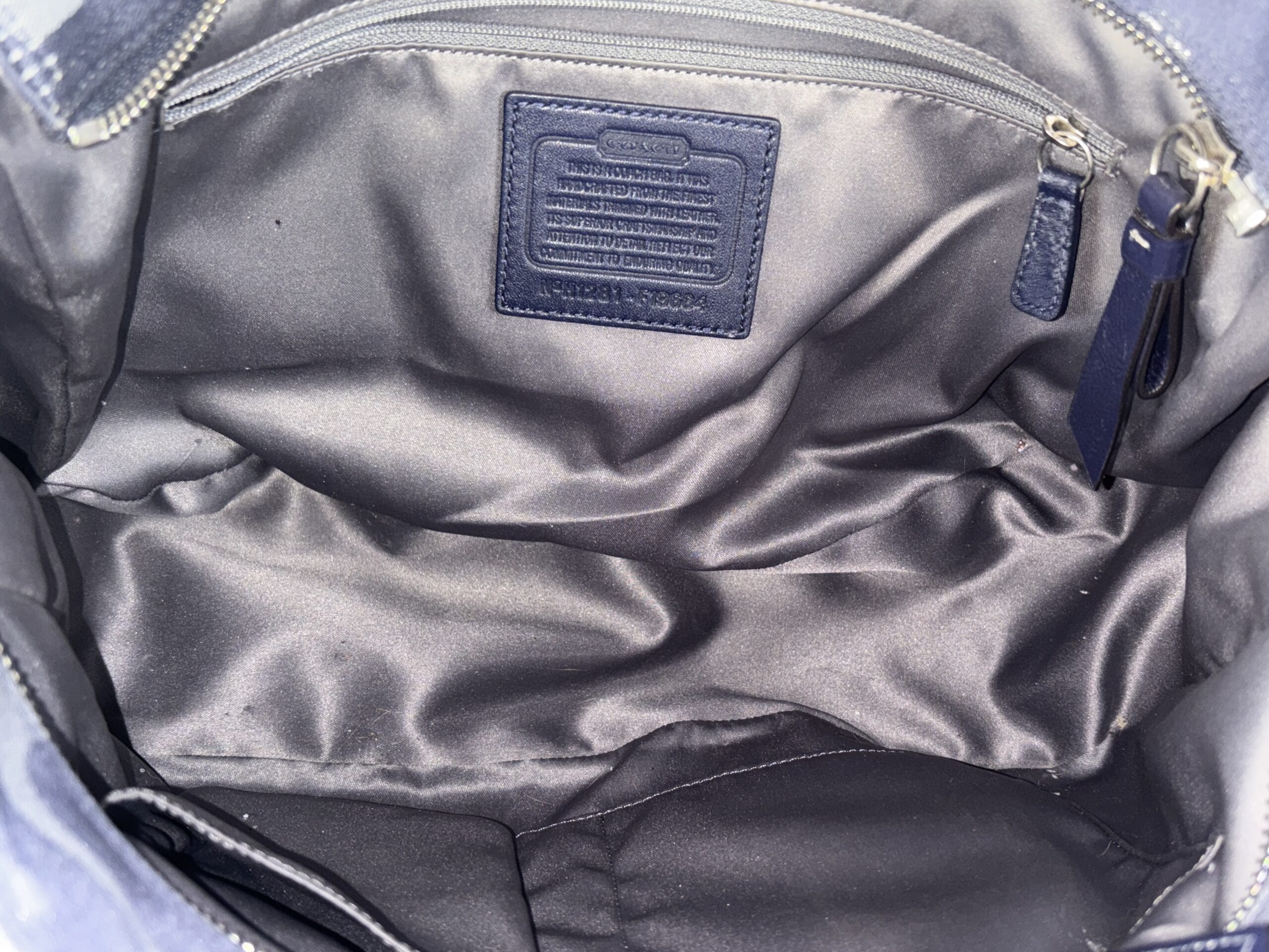 Coach Purse - Dark Blue (Item#9) - Image 12