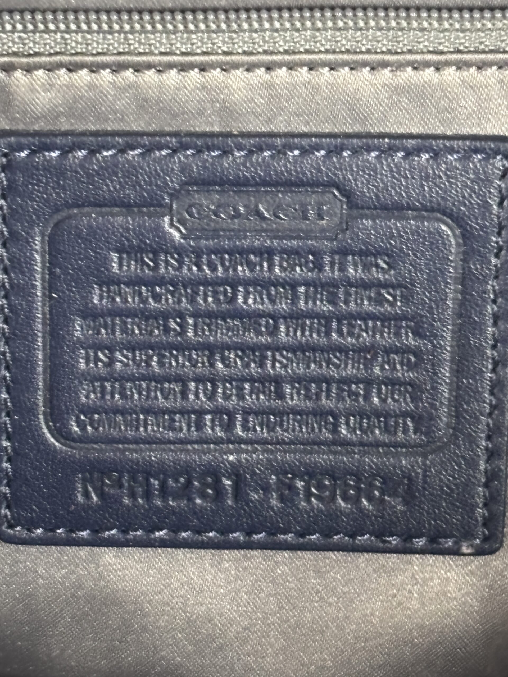 Coach Purse - Dark Blue (Item#9) - Image 17